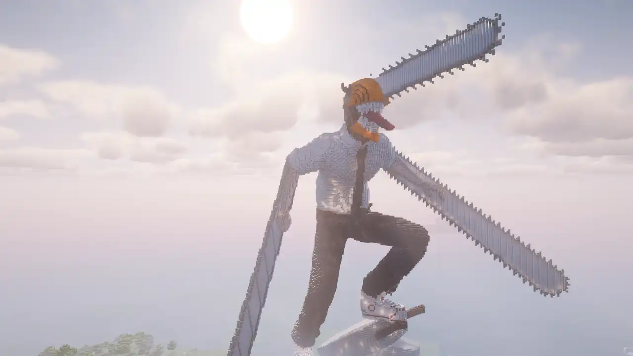 Denji aus Chainsaw Man. Gebaut von Arti_Lel, Blooody und xxLuma in der Nähe vom Spawn
