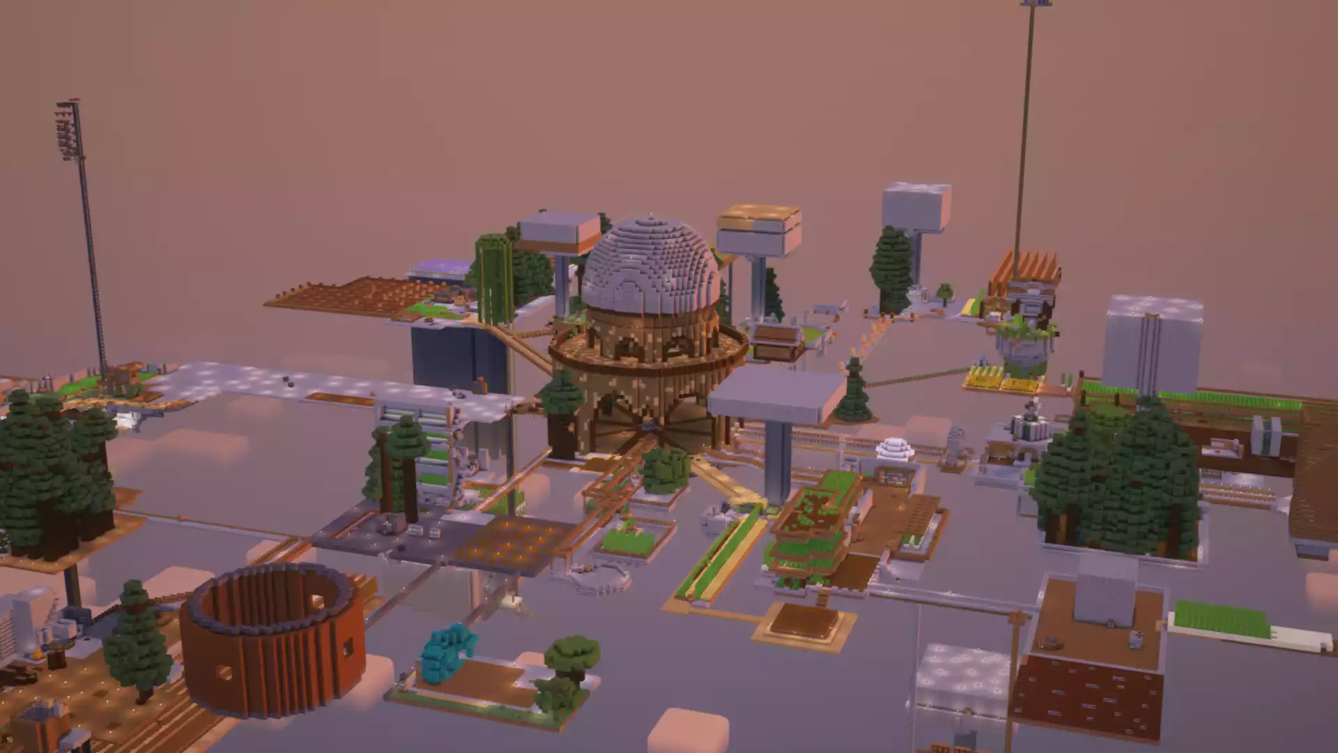 Skyblock Übersicht. Eine Übersicht aller Basen in Skyblock